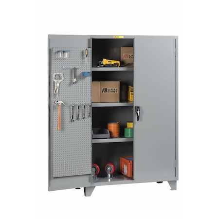 Little Giant Storage Cabinet. Pegboard Doors, 3 Adjustable Shelves, 30" x 48" SSL3A3048PBD